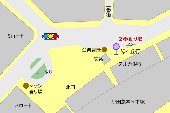 本厚木駅東口地下道